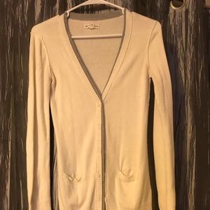 White cardigan